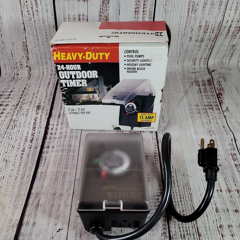 Intermatic Raintight 24 Hour Outdoor Timer HB31R (Black ) 120 V‎ 15A 1800 Watt